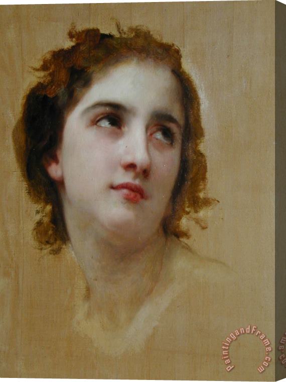 William Adolphe Bouguereau Sketch of a Young Woman [detail] Stretched Canvas Painting / Canvas Art